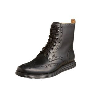 COLE HAAN Lunarguard Waterproof Leather Wingtip Boot Size 10.5M